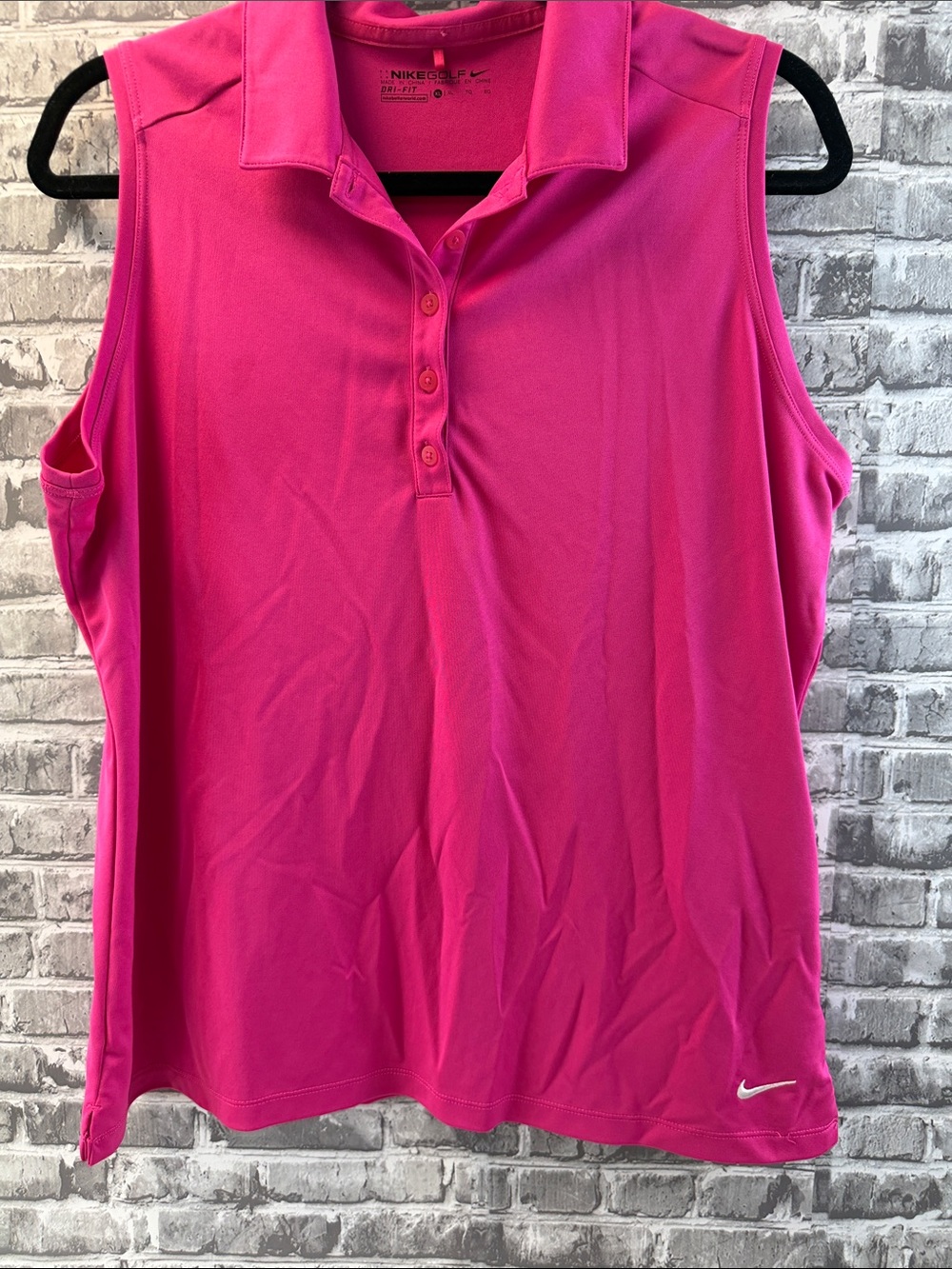 Nike‎ Golf Women’s Pink Sleeveless Polo Tank